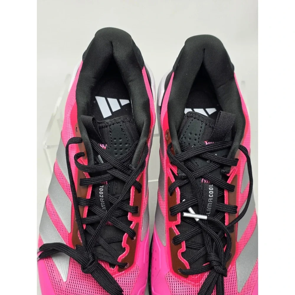 Adidas Adizero Ubersonic 5 Mens Size 9.5 Pink Silver Tennis Shoes JQ2901 NEW